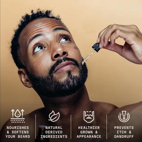 Miniatura 2 de Striking Viking Aceite para barba para hombres, 2 onzas líquidas, paquete de 1, aroma a madera de cedro, aceite suavizante para el crecimiento