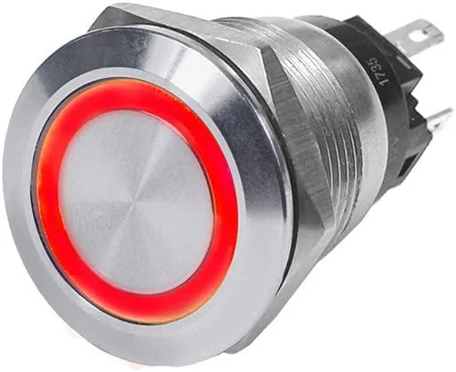 Blue Sea Systems Botón de interruptor 4163 Off-ON ROJO, 10 Amp