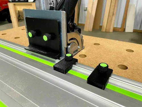 Miniatura 3 de Topes de límite de riel guía compatibles con rieles Festool