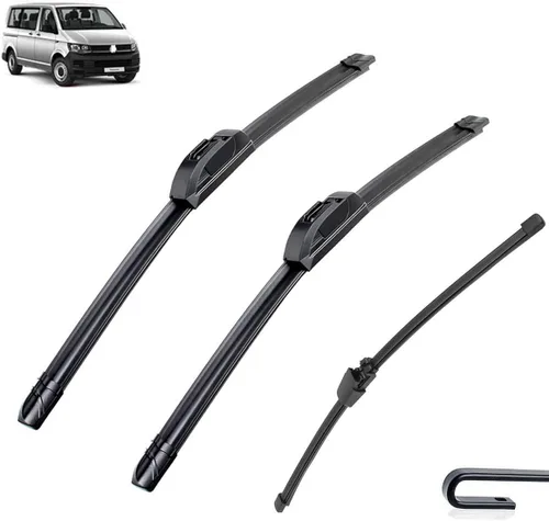 Miniatura 12 de Escobillas de limpiaparabrisas compatibles con VW T5 Transporter Caravelle Multivan California Kombi Shuttle - Escobillas para parabrisas delantero