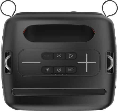 Miniatura 5 de AT&T Máquina de karaoke Bluetooth de 80 W con micrófonos inalámbricos duales y soporte ajustable Sistema de altavoces portátil recargable