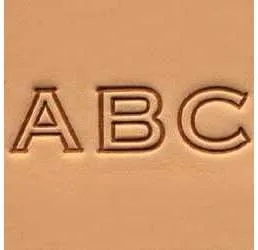 Tandy Leather Craftool® - Juego de sellos de alfabeto con cara abierta, 1/2" (13 mm)