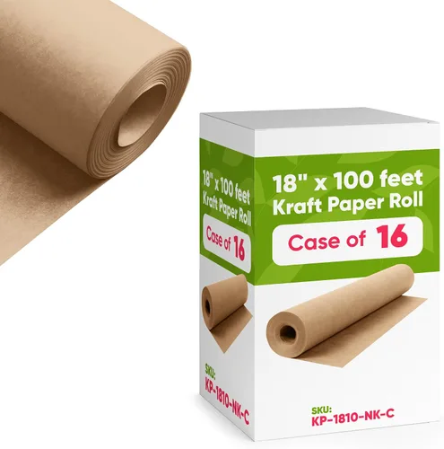 Miniatura 30 de Papel kraft negro de 18 x 1200 pulgadas (100 pies), 45 libras de grosor, reciclable hecho en Estados Unidos, 16 rollos
