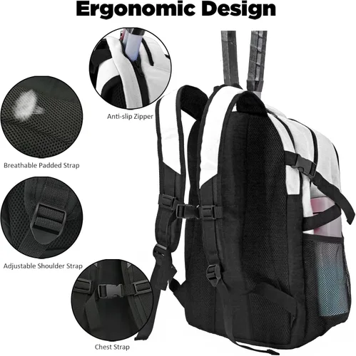 Miniatura 5 de Mochila para raqueta de tenis WOLT - Mochila grande para raqueta de tenis para hombres y mujeres - Compartimento ventilado para zapatos - Capacidad