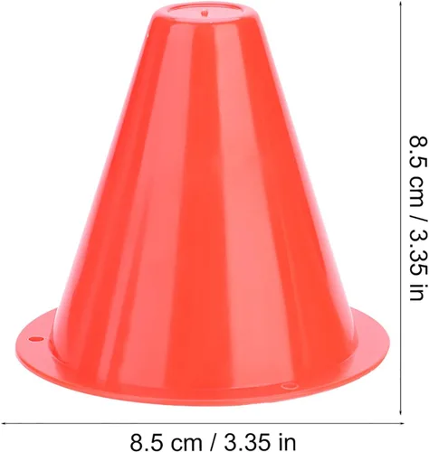 Miniatura 8 de Yinhing Conos de fútbol, 10 conos de fútbol para taladros, cono de entrenamiento deportivo para práctica de fútbol, baloncesto, entrenamiento