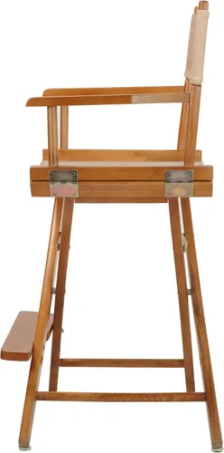 Miniatura 6 de Casual Home - Silla de director de 24 pulgadas, marco de roble miel, con lona bronceada, altura de mostrador