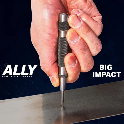 Miniatura 4 de ALLY Tools - Perforadora central automática resistente con acero endurecido, 2 unidades de punzón central automático de alta calidad