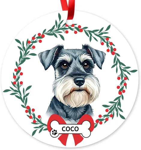 Miniatura 11 de Adorno de Navidad personalizado de Beagle, adorno personalizado con nombre de mascota, regalos para los amantes de los perros Beagle, decoración
