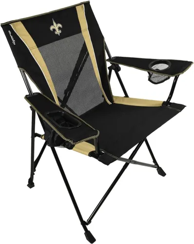 Miniatura 27 de Kijaro Dual Lock Pro, Silla plegable para fanáticos de deportes, 26" L x 35.5" W x 37" H, Carolina Panthers
