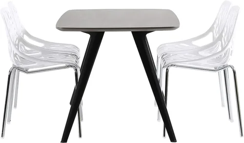 Miniatura 3 de gt2-zj 4pcs Bird's Nest Style Silla de salón Color blanco
