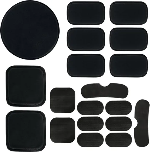 Miniatura 9 de Kit de acolchado para casco, almohadillas universales de espuma de repuesto para bicicleta, motocicleta, accesorios para casco (negro, juego de 1)
