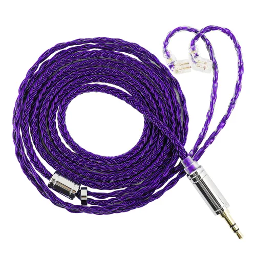 Miniatura 9 de Linsoul Tripowin Zonie - Cable IEM de 16 núcleos chapados en plata, cables mejorados para auriculares SPC de 1.25m para ZS10 PRO 2 AS10 PRO ZSN PRO