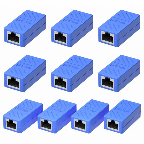 Miniatura 17 de Dingsun Acoplador RJ45, extensor Ethernet hembra a hembra, acoplador Ethernet para Cat7, Cat6, Cat5, Cat5 (1 paquete, negro)