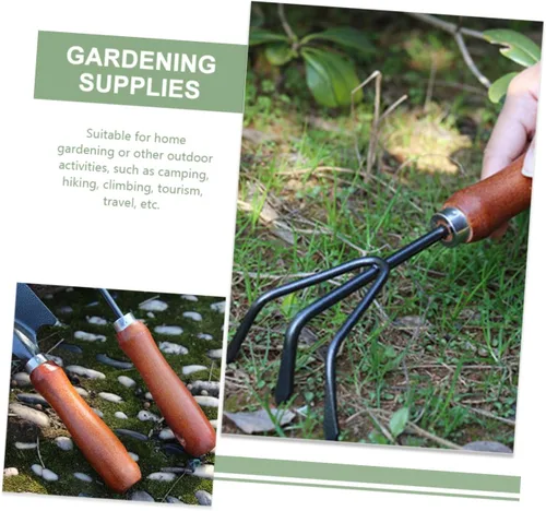 Miniatura 5 de 1Set Garden Tool Durable Handheld Shovels for Digging Troweling Raking for Home Gardening Camping and Outdoor Activities