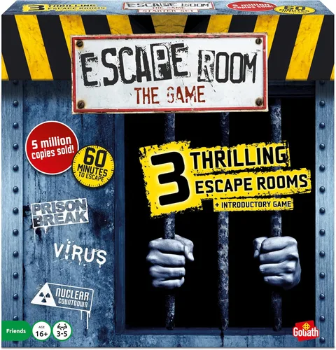 Goliath Juegos presentes: Escape Room - The Game | 3 emocionantes salas de escape en tu propia casa | Juegos de mesa para adultos | para 3 a 5