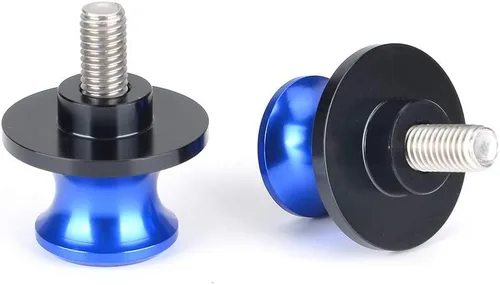 Miniatura 4 de Goldfire 2 unids 8MM M8 X1.5 Motocicleta Swing Arm Sliders Carretes CNC Swing Arm Stand Tornillo para Kawasaki Z650 Z800 Z900 Z1000 Accesorios (azul)