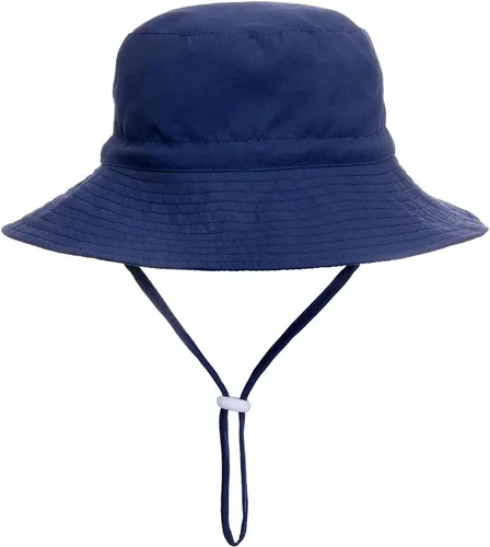 Sombrero de sol para bebé de verano UPF 50+, sombrero de pescador de ala ancha, sombreros de playa para bebés niños y niñas de 0 a 6 años