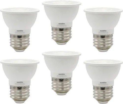 Miniatura 19 de Sunlite Bombilla LED PAR16 regulable, de cuello corto, empotrable, 7 vatios, (reemplazo halógeno de 50 W) 500 lúmenes, base E26 media, certificación
