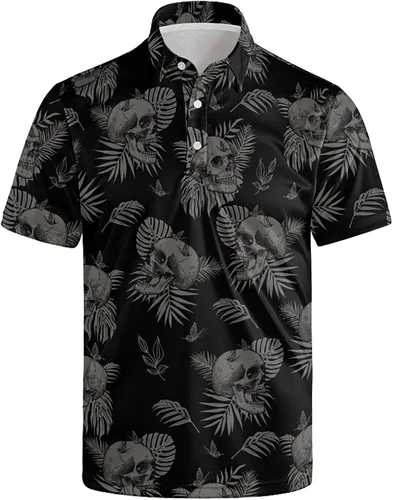 Camisas de golf divertidas para hombre, camisas polo hawaianas de los años 80, camisas polo divertidas hawaianas para playa, verano, golf
