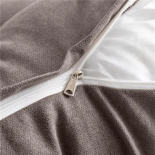 Miniatura 3 de Peachwell Almohada triangular de lectura para reposo en cama, cojín bolster grande, respaldo de cabecero, almohada de cuña con dos almohadas Marrón