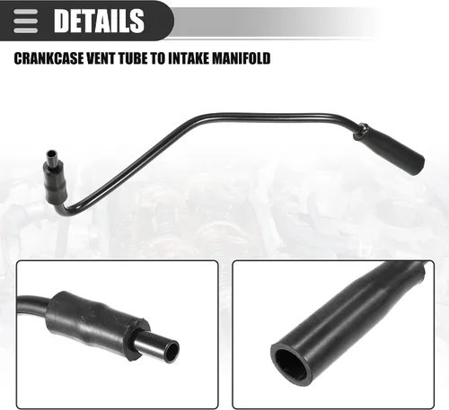 Miniatura 5 de Motoforti Tubo de ventilación del cárter, tubo de manguera de ventilación del cárter, para Jeep Wrangler Cherokee Grand Cherokee 1997-2004 4.0L