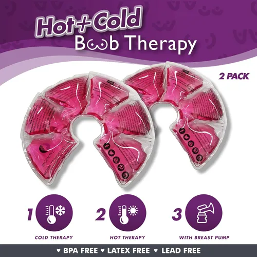 Miniatura 2 de Mommyz Love Almohadillas de lactancia de gel para lactancia materna – Almohadillas de gel para lactancia materna de terapia caliente y fría