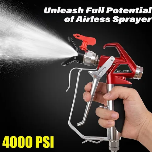Miniatura 3 de Pistola pulverizadora de pintura sin aire Pro, pistola de pintura en aerosol de 4000 PSI, pistola de pintura con punta reversible 517, protector