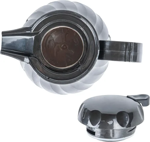 Miniatura 10 de Restaurantware Jarra térmica para café, paquete de 1 servidor de café aislado de plástico de 20 onzas con mango ergonómico, cafetera negra