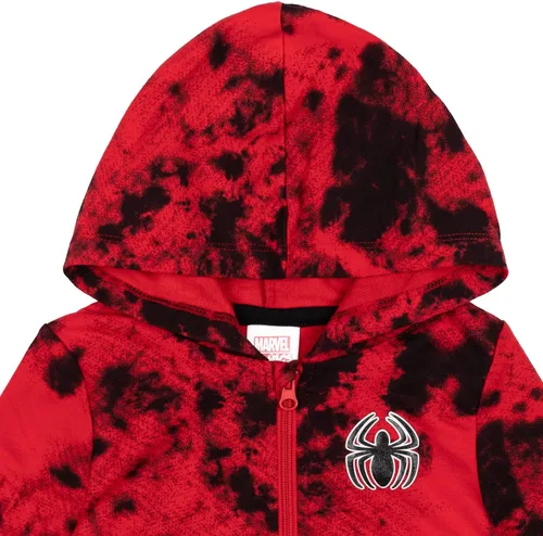 Miniatura 6 de Marvel Spider-Man Tie Dye - Sudadera con capucha y cremallera para niños grandes