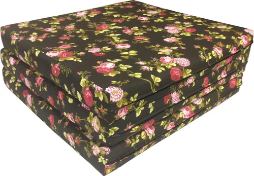 Miniatura 3 de D&D Futon Furniture Camas de espuma de triple pliegue, cama plegable Shikibuton para colchón para ahorrar espacio, 3 x 27 x 75 pulgadas, color rojo