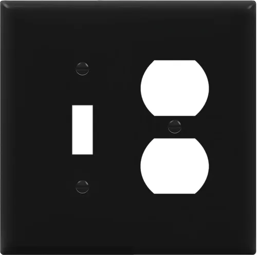Miniatura 19 de Enerlites placas para combinación de apagador de pared, tamaño estándar, de policarbonato irrompible, color blanco, Blanco, 1