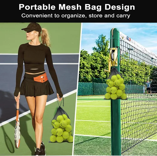 Miniatura 8 de Pelotas de tenis, paquete de 12 pelotas de práctica avanzadas, pelotas de tenis para perro, vienen con bolsa de malla para transporte, buenas