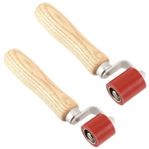 Rodillo de costura de silicona de 2 tamaños, rodillo de mano de silicona de 1-1/8 pulgadas y 1-3/5 pulgadas, rodillo de presión resistente al calor