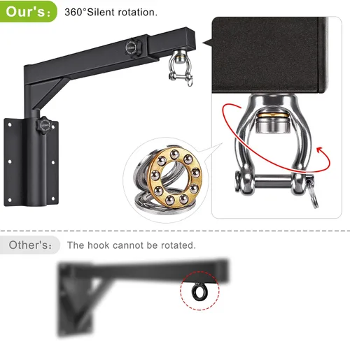 Miniatura 4 de BeneLabel Colgador de Pared para Saco Pesado, Soporte Resistente para Saco de Boxeo, Soporte para Saco de Boxeo para Gimnasio en Casa