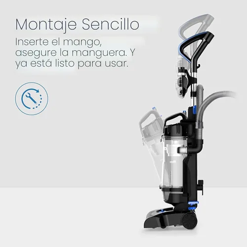 Miniatura 9 de Eureka PowerSpeed Aspiradora Vertical Ligera para Alfombras y Pisos Duros, Potente Aspiradora Vertical sin Bolsa para el Hogar con Mascotas, Azul