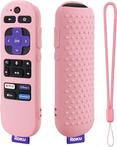 Miniatura 11 de Funda para mando a distancia que brilla en azul para Roku Voice Remote (oficial) Control RCA1R, RC-GZ1 - Funda de silicona antideslizante con Azul