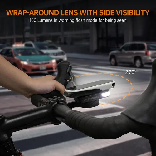 Miniatura 4 de RAVEMEN FR300/ FR160 Compatible with Garmin Bike Computer, Daytime Be Seen Bicycle Light, 6 Modes Cycling Computer Accessories, USB-C Rechargeable
