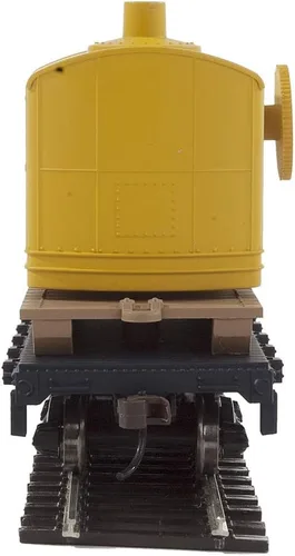 Miniatura 4 de Walthers Trainline Flatcar con grúa lista para funcionar - Chessie/Baltimore y Ohio 9151, azul y amarillo