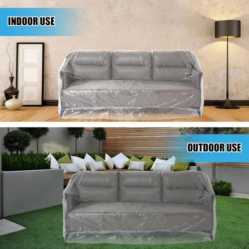 Miniatura 6 de Funda de plástico para sofá, fundas de plástico para muebles para moverse, bolsa de mudanza a prueba de polvo para sofá, funda protectora