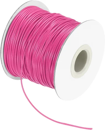 Miniatura 8 de MECCANIXITY Cordón encerado de poliéster encerado de 0.020 in, cuerda de cera de 175 yardas para hacer pulseras, collares, cuentas, joyería y Negro