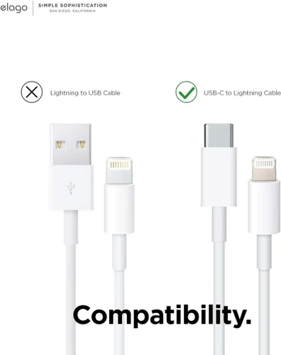 Miniatura 4 de elago Estación de carga 2 en 1 para productos Apple, diseñada para AirPods, AirPods Pro, iPhone, Apple Watch [cables no incluidos] (blanco clásico)