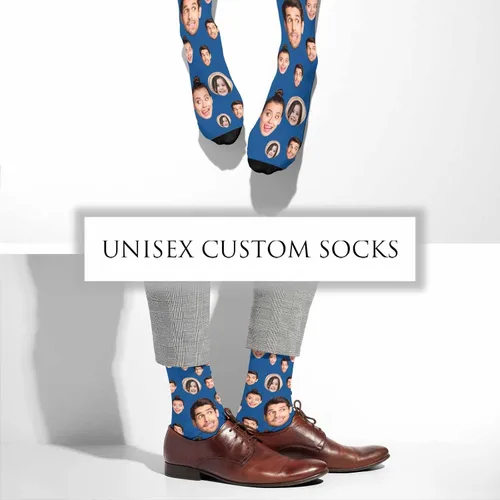 Miniatura 209 de Artsadd Calcetines personalizados para mujeres y hombres, amantes de los perros y gatos, regalos divertidos unisex personalizados