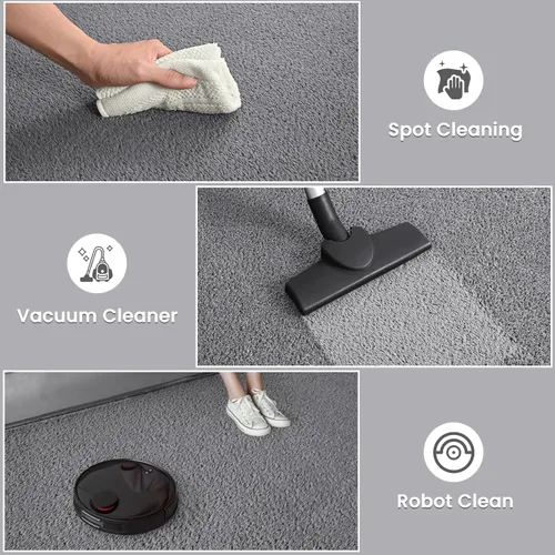 Miniatura 6 de Nuttumico - Alfombras grandes y modernas para dormitorio, sala de estar, alfombra gris de 5 x 7 pies, alfombra de interior de espuma viscoelástica