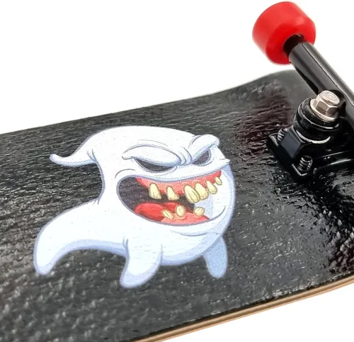 Miniatura 4 de SPITBOARDS® 34mm x 96mm Juego de Diapasón Pro (Completo) Cubierta de Madera Real Camiones Pro con Tuercas de Bloqueo y Bujes Pro Ruedas Pro