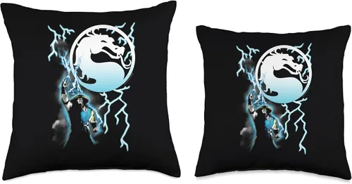 Miniatura 3 de Mortal Kombat Klassic Raiden - Cojín (16.0 x 16.0 in), multicolor