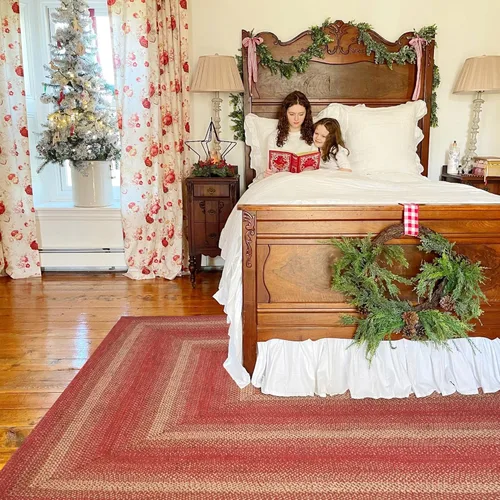 Miniatura 81 de Homespice Alfombras de Área Ovaladas Trenzadas de Yute Denim Azul de 8x10 pies para Sala de Estar, Dormitorio y Comedor. Apto para Mascotas. Estilos