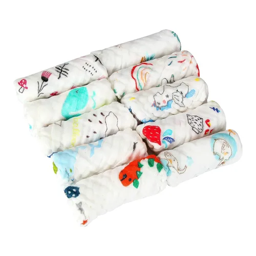 Miniatura 9 de Paños de muselina para bebé, toallas y paños para recién nacidos, artículos esenciales imprescindibles para lavar ropa suave para bebé, paños