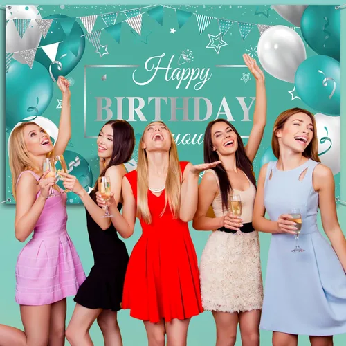 Miniatura 7 de Tatuo - Telón de fondo con decoración de feliz cumpleaños, póster con purpurina para cumpleaños, suministros de fiesta, fondo de fotos para hombres