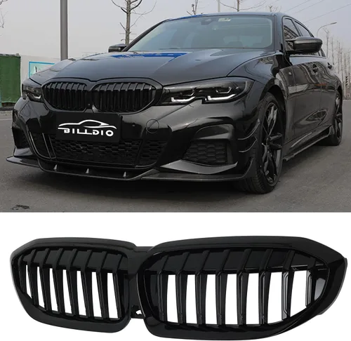 Miniatura 22 de Parrilla E90 – Rejilla negra de riñón individual compatible con BMW serie 3 E90 2009-2011 323i 328i 328xi 335d 335i 335xi Sedan LCI, E91 328i 328xi