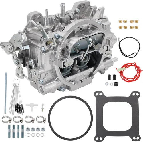 Miniatura 10 de Repuesto de carburador 1403 para válvula de aire de orificio cuadrado de 4 barriles 500CFM, estrangulador eléctrico secundario compatible con Ch.evy